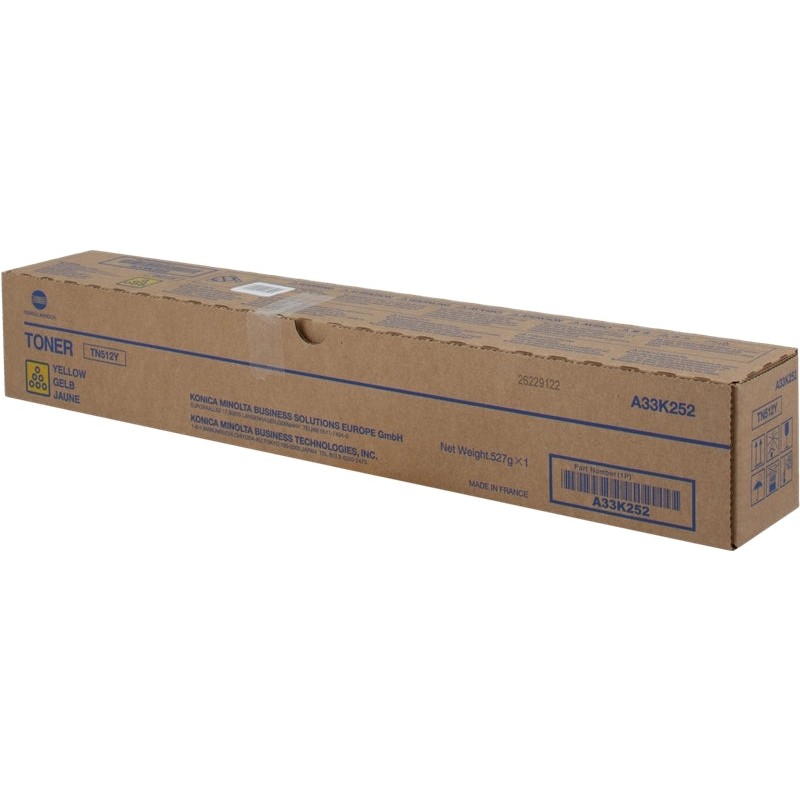 Konica Minolta TN512 Amarelo Cartucho de Toner Original - TN512Y/A33K252