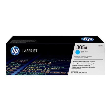HP CE411A Ciano Cartucho de Toner Original - 305A