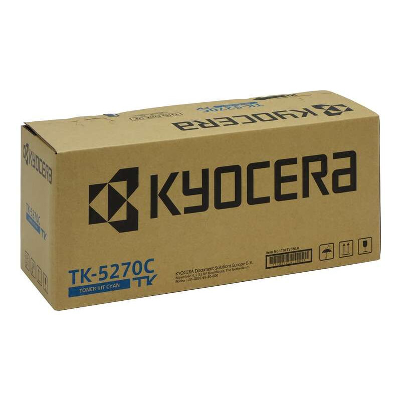Original Toner Kyocera TK-5270C Ciano 1T02TVCNL0 6000 Pág.