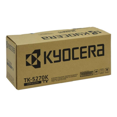 Original Toner Kyocera TK-5270K Preto 1T02TV0NL0 8000 Pág.