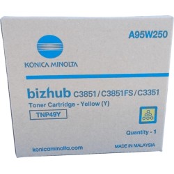 Konica Minolta TNP49 Amarelo Cartucho de Toner Original - TNP49Y/A95W250