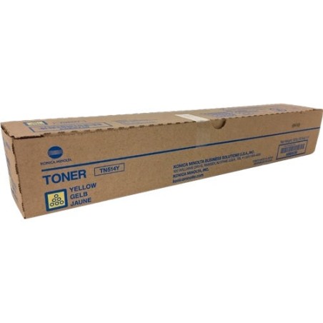 Konica Minolta TN514 Amarelo Cartucho de Toner Original - A9E8250/TN514Y