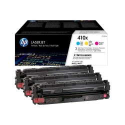 HP CF411X/CF412X/CF413X Pack de 3 Cartuchos de Toner Originais - 410X