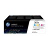 HP CF401X/CF402X/CF403X Pack de 3 Cartuchos de Toner Originais - 201X