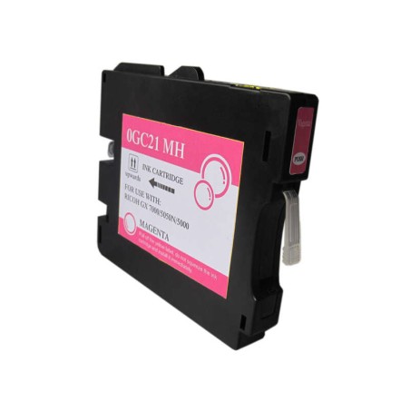Ricoh GC21M Magenta Tinteiro Pigmentada Compatível - Substitui 405534/405538