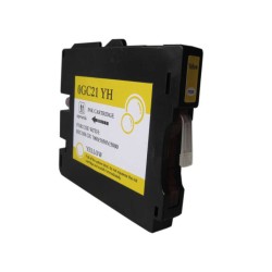 Ricoh GC21Y Amarelo Tinteiro Pigmentada Compatível - Substitui 405535/405539