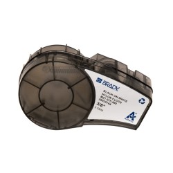 Brady M21-375-499 Fita de Etiquetas Original Tela de Nylon - Texto Preto sobre Fondo Branco - Largura 9,53mm x 4,88m