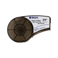 Brady M21-750-427 Fita de Etiquetas Original de Vinilo - Texto Preto sobre Fondo Branco - Largura 19,1mm x 4,30m