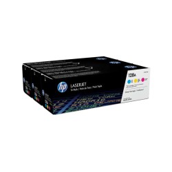 HP CE321A/CE322A/CE323A Pack de 3 Cartuchos de Toner Originais - 128A