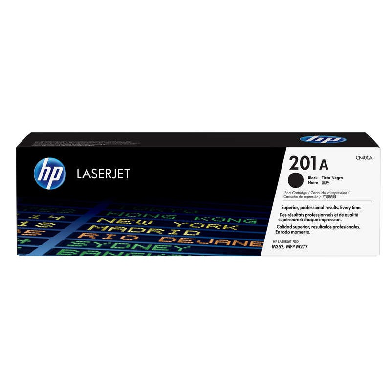 HP CF400A Preto Cartucho de Toner Original - 201A