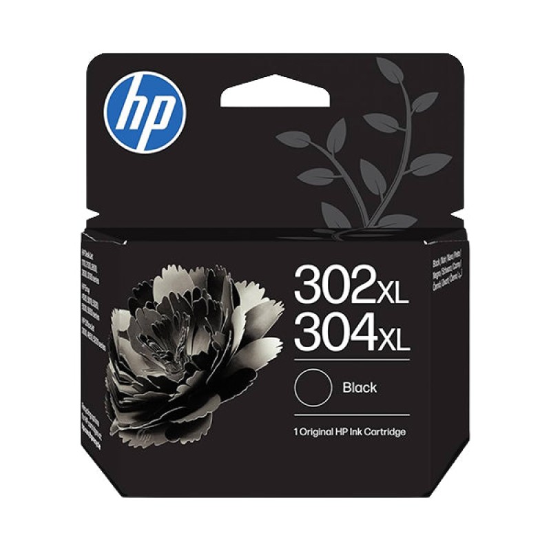 HP 302XL/304XL Preto Tinteiro Original - B7RT9AE/F6U68AE/N9K08AE