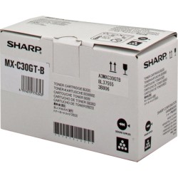 Sharp MXC30 Preto Cartucho de Toner Original - MX-C30GTB