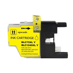 Brother LC1240XL/LC1220XL/LC1280XL Amarelo Tinteiro Compatível - Substitui LC1240Y/LC1220Y/LC1280XLY