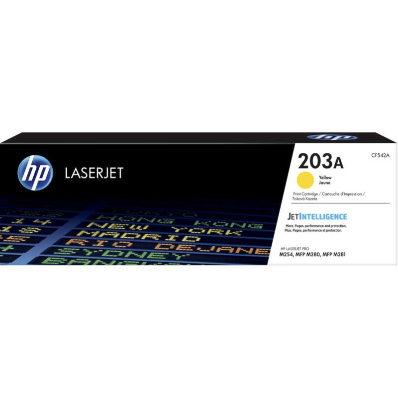 HP CF542A Amarelo Cartucho de Toner Original - 203A
