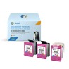 G&G HP 302XL Cor Pack de 3 Tinteiros Remanufacturados - Eco Saver - Muestra Nivel de Tinta - Substitui F6U67AE/F6U65AE/B7RT9AE/B