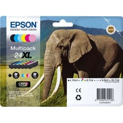 Epson T2438 (24XL) Pack de 6 Tinteiros Originais - C13T24384011