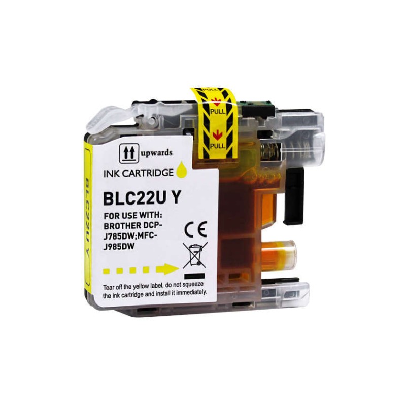 Brother LC22U Amarelo Tinteiro Compatível - Substitui LC22UYBP