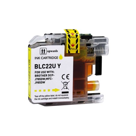 Brother LC22U Amarelo Tinteiro Compatível - Substitui LC22UYBP