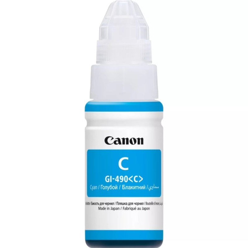 Canon GI490 Cyan Garrafa de Tinta Original - GI490C/0664C001