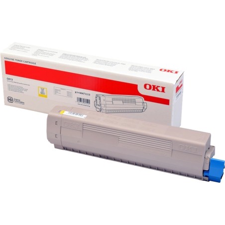 OKI C813 Amarelo Cartucho de Toner Original - 46471113