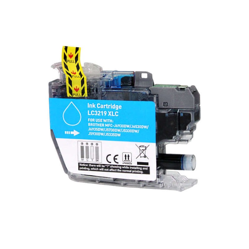 Brother LC3219XL Cyan Tinteiro Compatível - Substitui LC3219XLC