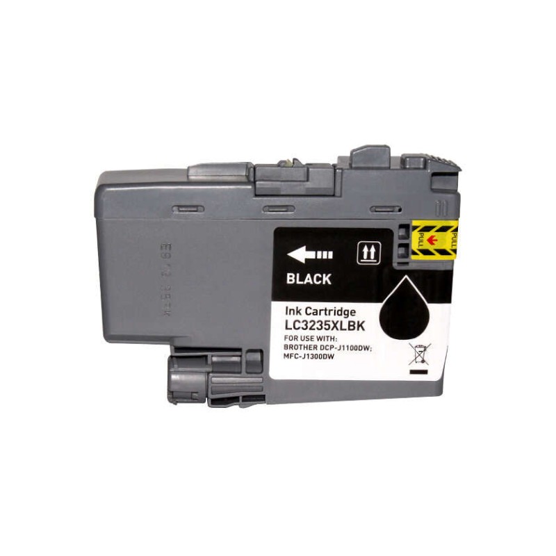 Brother LC3235XL/LC3233 Preto Tinteiro Pigmentada Compatível - Substitui LC3235XLBK/LC3233BK