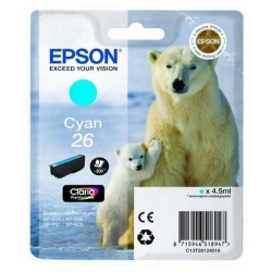 Epson T2612 (26) Ciano Tinteiro Original - C13T26124012