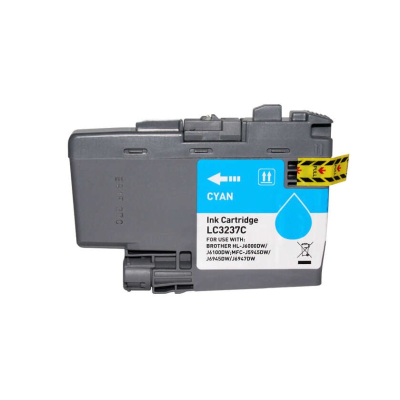 Brother LC3237 Cyan Tinteiro Pigmentada Compatível - Substitui LC3237C