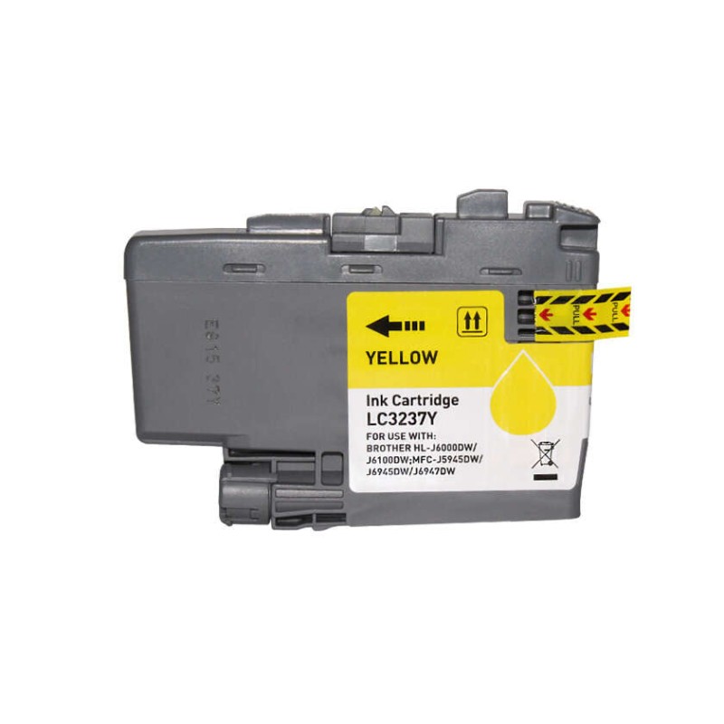 Brother LC3237 Amarelo Tinteiro Pigmentada Compatível - Substitui LC3237Y