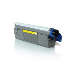 OKI C610 Amarelo Cartucho de Toner Compatível - Substitui 44315305