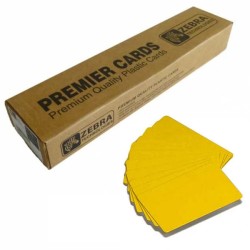 Zebra Pack de 500 Cartões PVC Originais Imprimíveis Amarelas 30mil - 104523-131
