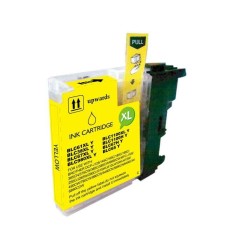 Brother LC980XL/LC1100XL/LC985XL Amarelo Tinteiro Compatível - Substitui LC980Y/LC1100Y/LC985Y