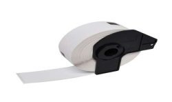 Brother DK11201 - Etiquetas Compatíveis Pré-cortadas de Endereço - 29x90 mm - 400 Unidades - Texto Preto sobre fondo Branco