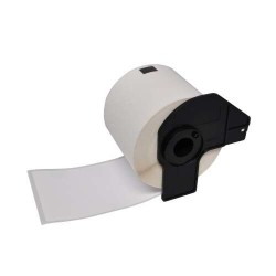 Brother DK11202 - Etiquetas Compatíveis Pré-cortadas para Envios - 62x100 mm - 300 Unidades - Texto Preto sobre fondo Branco