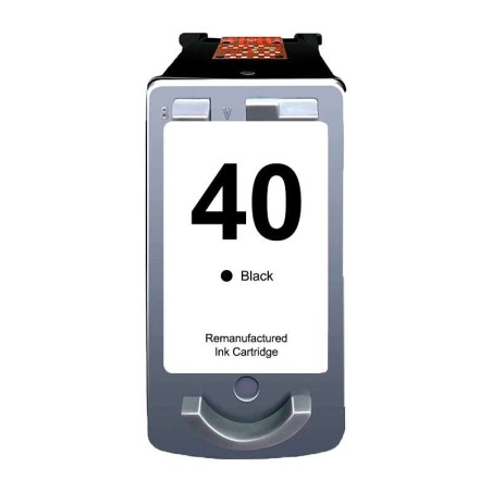 Canon PG40/PG50/PG37 Preto Tinteiro Remanufacturado - Muestra Nivel de Tinta - Substitui 0615B001/0615B042/0616B001/2145B001