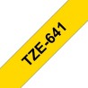 Brother TZe641 Fita Laminada Compatível de Etiquetas - Texto Preto sobre fondo Amarelo - Largura 18mm x 8 metros