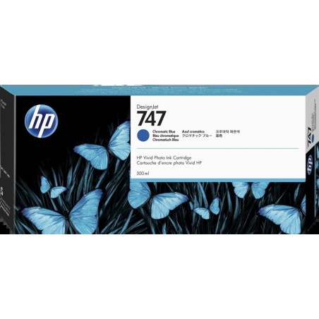 HP 747 Azul Tinteiro Original - P2V85A
