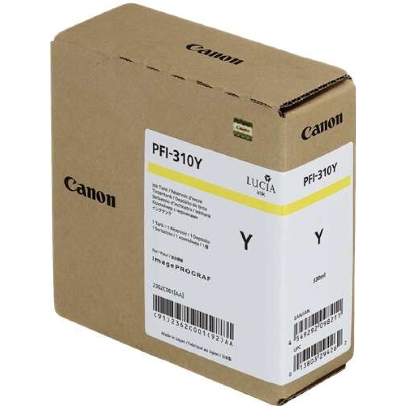 Canon PFI310 Amarelo Tinteiro Original - 2362C001/PFI-310Y
