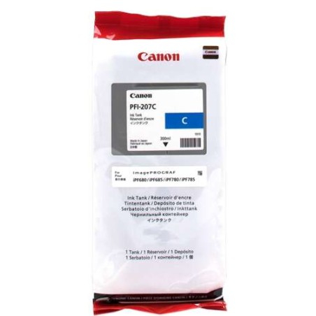 Canon PFI207 Cyan Tinteiro Original - 8790B001/PFI-207C