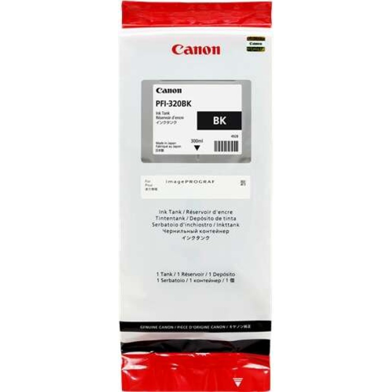 Canon PFI320 Preto Tinteiro Original - 2890C001/PFI-320BK