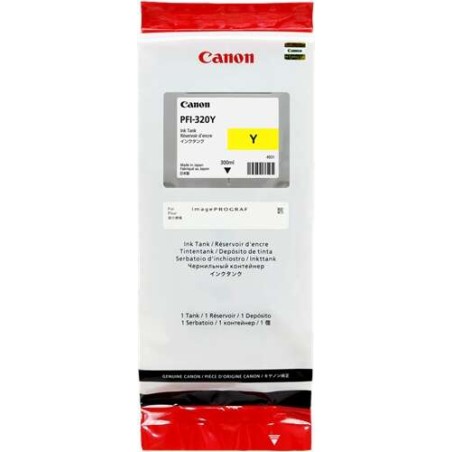 Canon PFI320 Amarelo Tinteiro Original - 2893C001/PFI-320Y