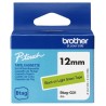 Brother Btag-G31 Fita 12mm - Texto Preto sobre Fondo Verde - Medidas 12mmx4 Metros - Apta para PTN10, PTN20, PTN25BT