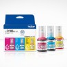 Brother BTD180CLVAL Pack de 3 Garrafas de Tinta Original Cyan, Magenta e Amarelo - BTD180CLVAL