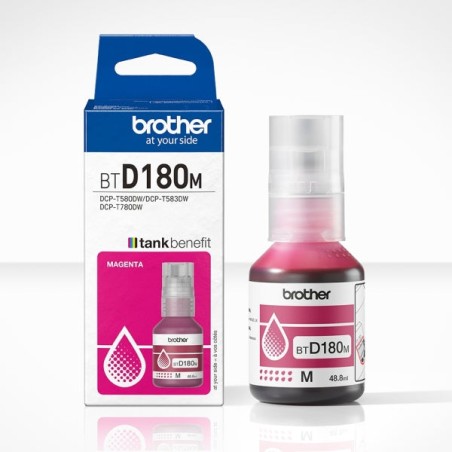 Brother BTD180M Magenta Garrafa de Tinta Original - BTD180M