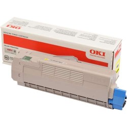 OKI C612 Amarelo Cartucho de Toner Original - 46507505