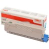 OKI C612 Ciano Cartucho de Toner Original - 46507507