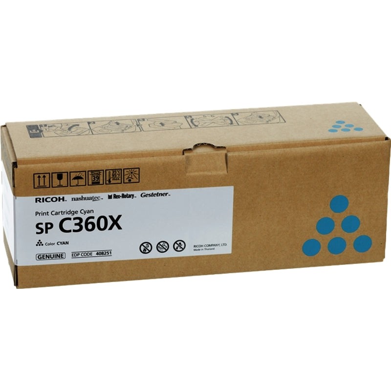 Ricoh Aficio SP-C361 Ciano Cartucho de Toner Original - 408251/SPC360X