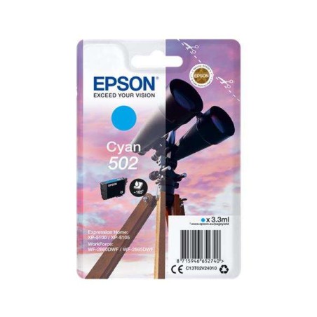 Epson 502 Ciano Tinteiro Original - C13T02V24010