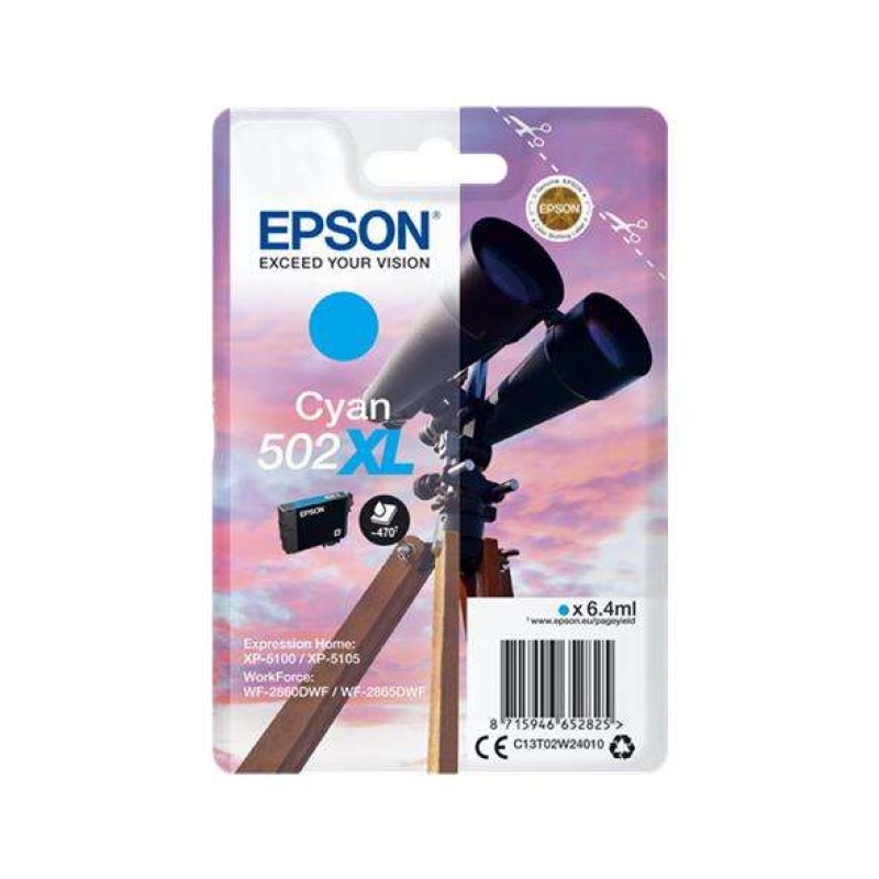 Epson 502XL Ciano Tinteiro Original - C13T02W24010