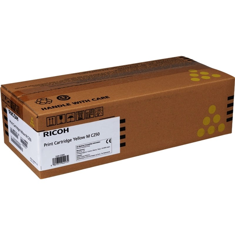 Ricoh MC250/PC300/PC301/PC302 Amarelo Cartucho de Toner Original - 408355/M C250Y